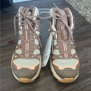 Salomon X Ultra 360 Edge Mid Gore-Tex Hiking Boots, Brown And Tan, Size 10